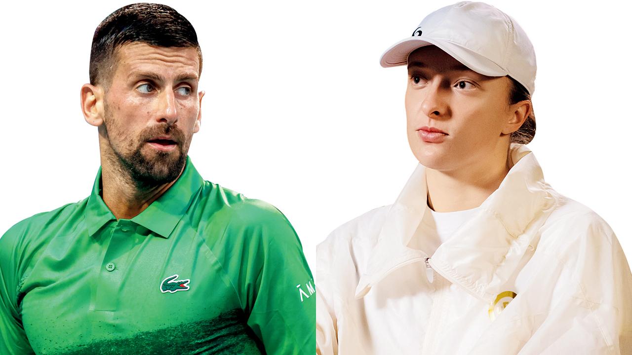 Tricky tracks for Djokovic, Swiatek