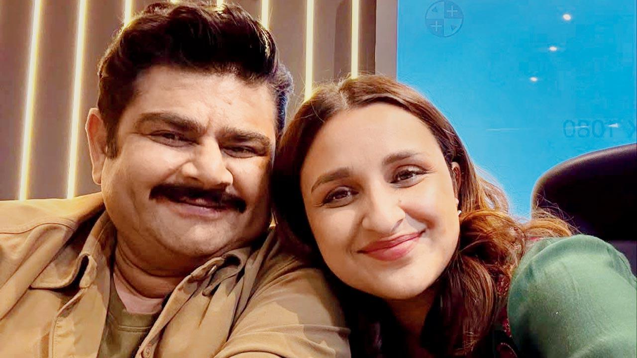 (From left) Deven Bhojani with Parineeti Chopra. Pics/Instagram