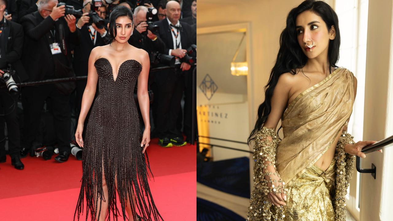 Parul Gulati, 'Nishhair Ki Malkin' stunned at Cannes 2025 in two striking looks: a custom braided human hair gown and a resin-dipped Benarasi tissue saree. Designed by Mohit Rai and Riddhi Bansal, she blended tradition with innovation, making a bold fashion and personal brand statement on the red carpet