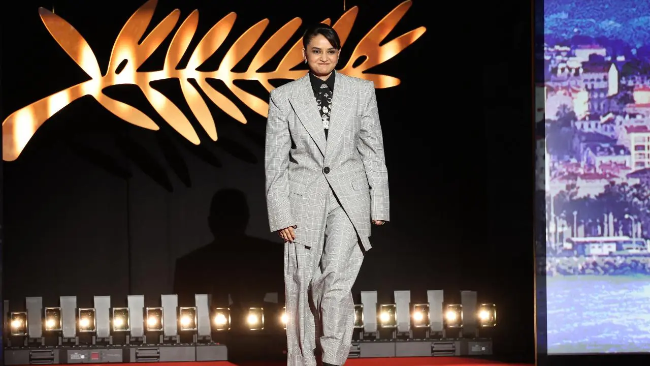 Cannes 2025: Jury member Payal Kapdia walks red carpet in grey powersuit