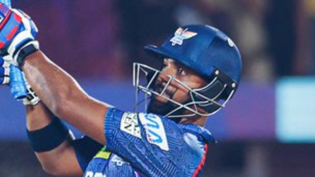 By showcasing his form with the bat, Pooran has also impressed the franchise with his skills, donning the 'Big Gloves'. So far, he has managed to register eight dismissals to his name(Pic: X/@LucknowIPL)