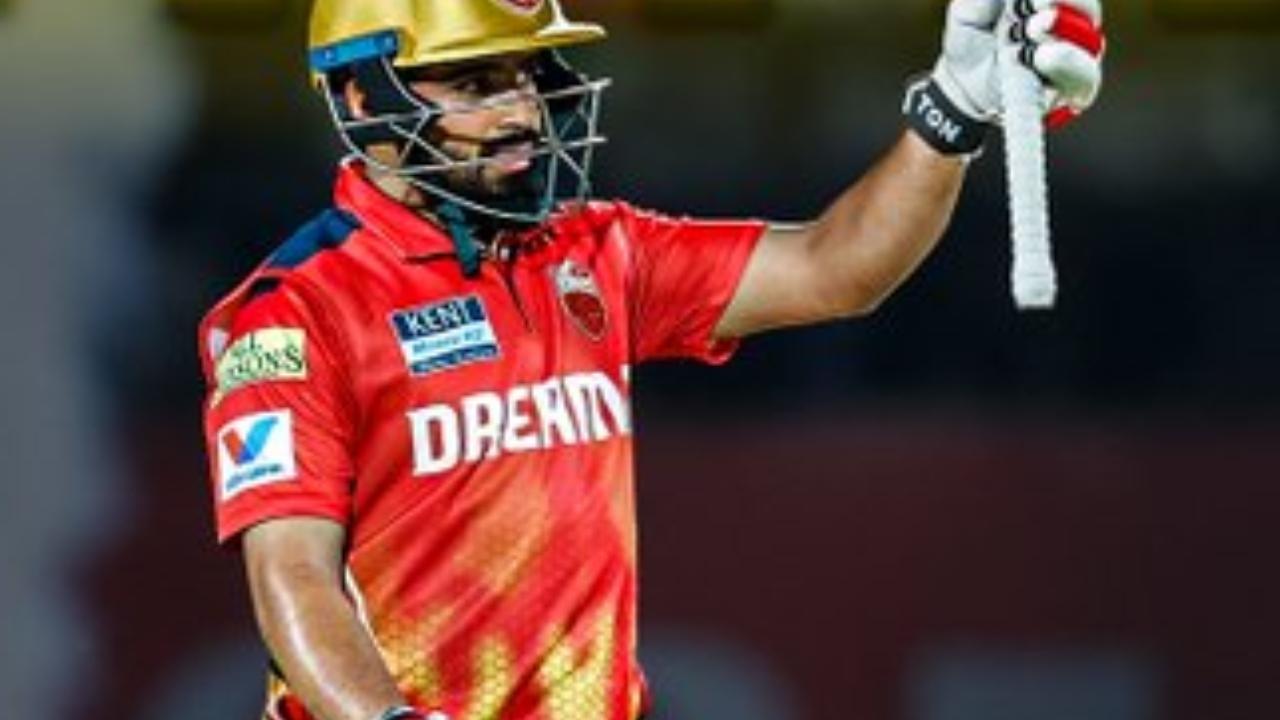 Opening the innings for PBKS, Priyansh Arya departed early by scoring just one run in four balls. Fellow opener Prabhsimran Singh played a knock of 91 runs off 48 balls, including six boundaries and seven maximums(Pic: X/@PunjabKingsIPL)
