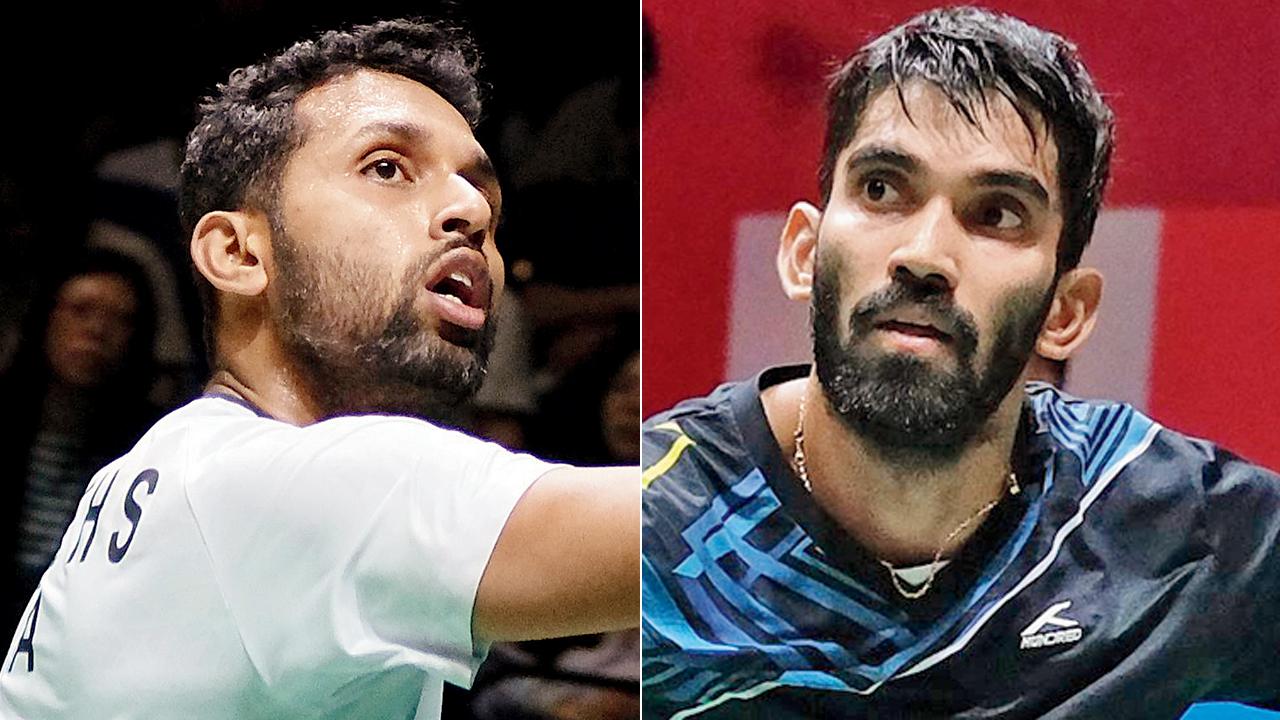 HS Prannoy (left) and K Srikanth