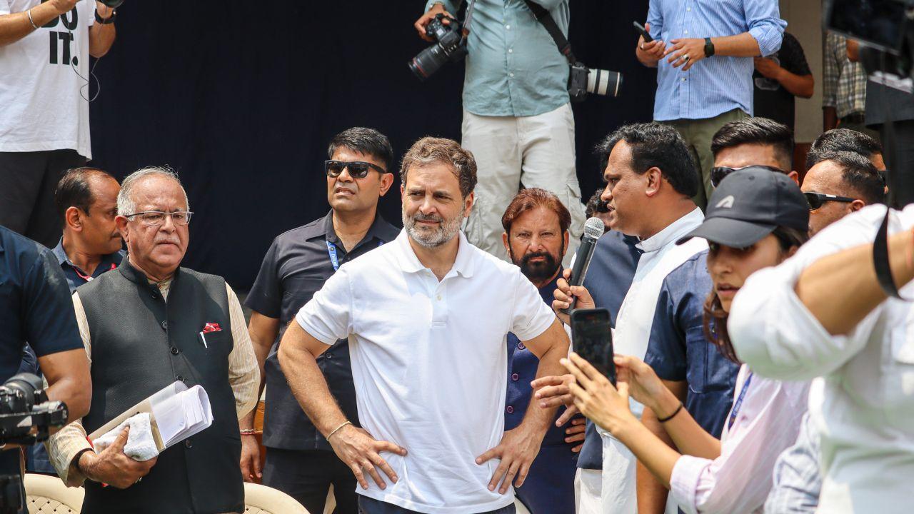 IN PHOTOS: Rahul Gandhi reaches J-K's Poonch to meet victims of Pak shelling