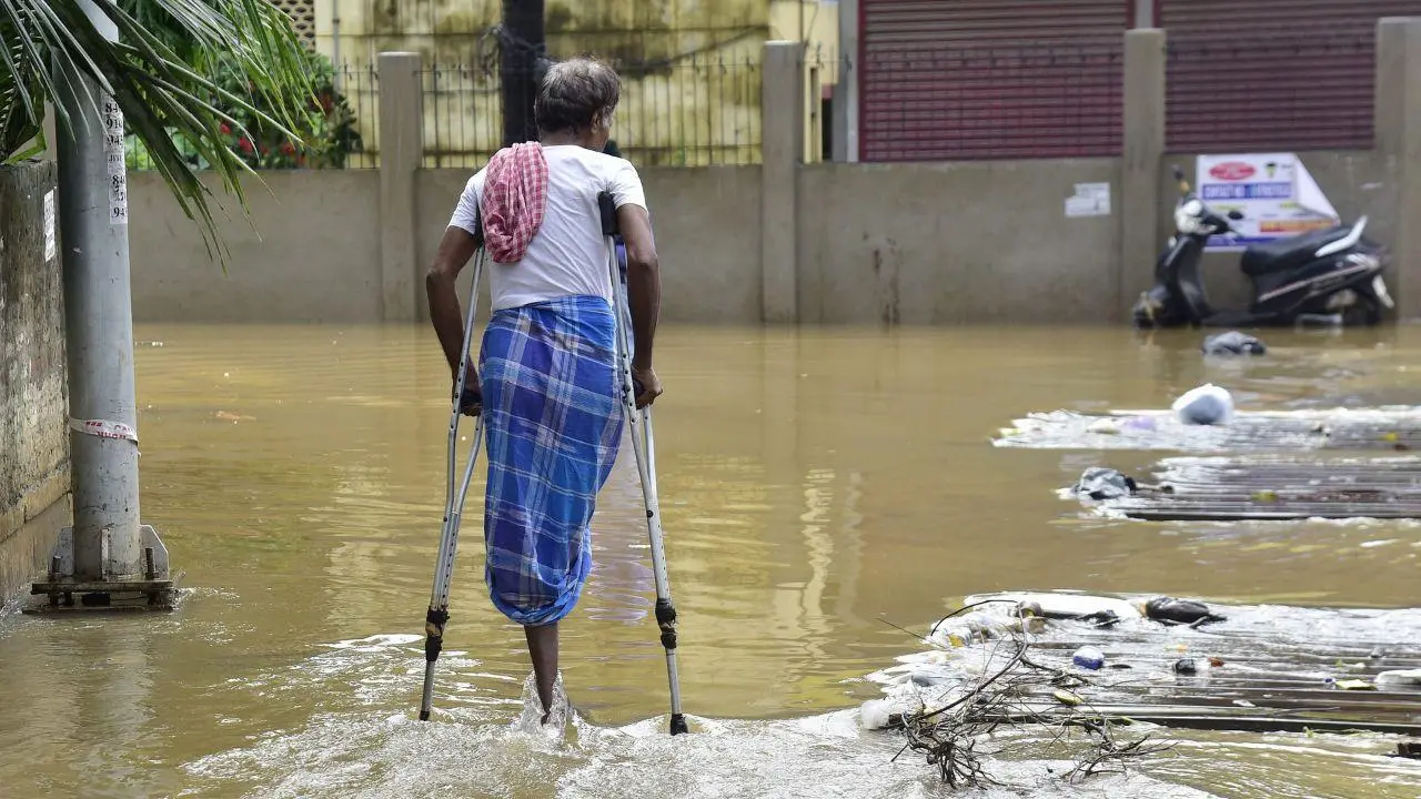 IN PHOTOS: Massive waterlogging disrupts daily life in Guwahati