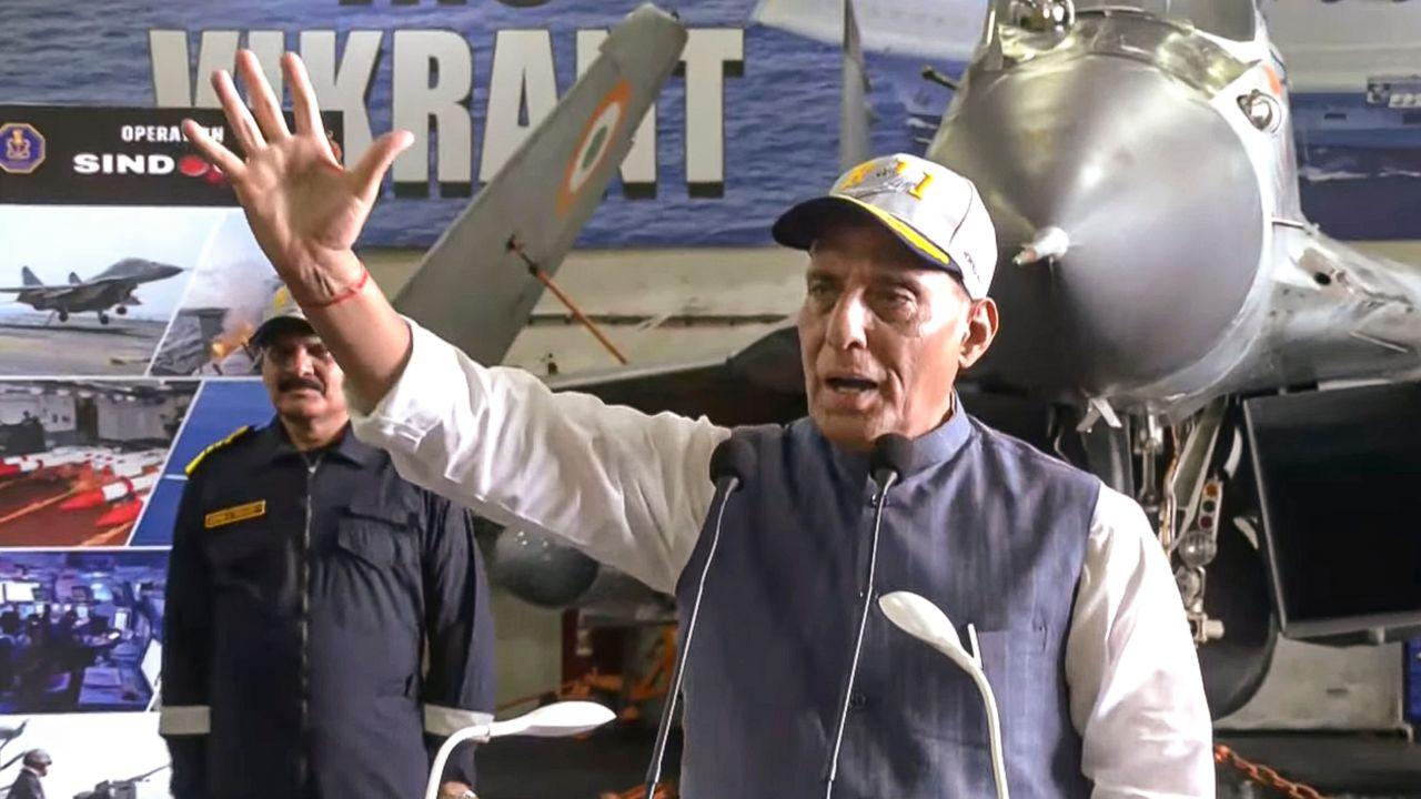 Singh also hailed the Indian Navy's role during Operation Sindoor