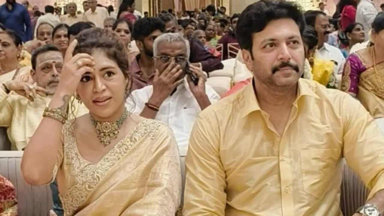 Actor Ravi Mohan, who announced his separation from wife Aarti last year, was recently spotted at a wedding with Kenishaa Francis, reigniting relationship rumours. The duo's coordinated gold outfits further fueled speculation, though they have previously maintained they are just friends. Read full story here