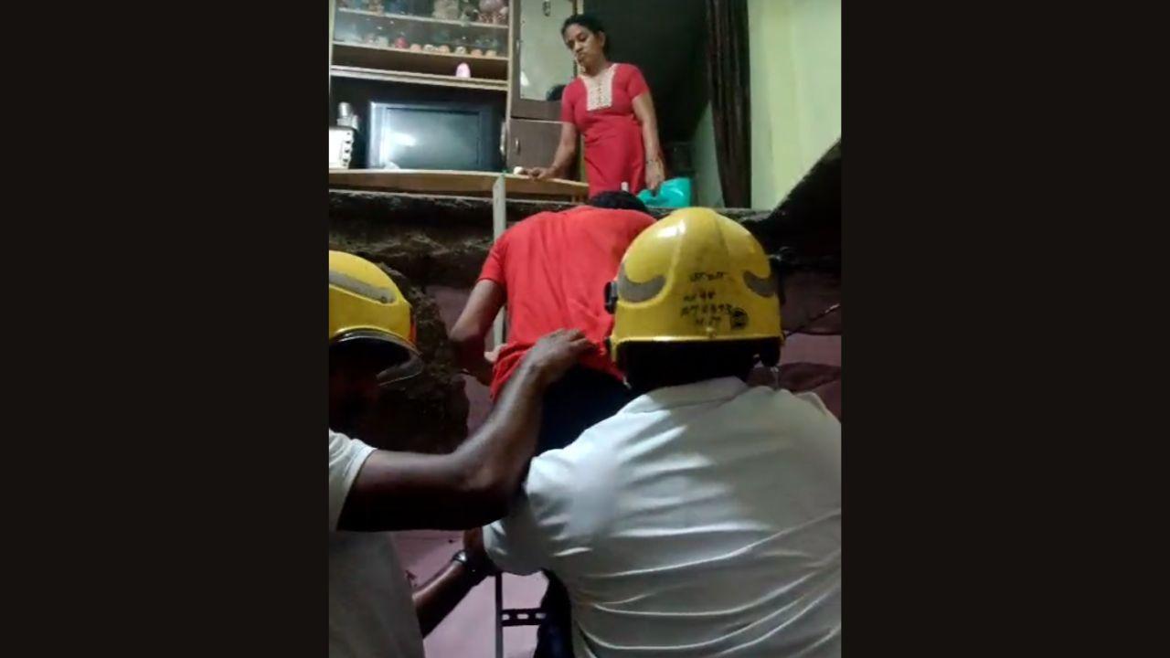 Following the incident, authorities evacuated all 22 flats in the building and arranged temporary accommodation for the displaced families at a nearby Zilla Parishad school