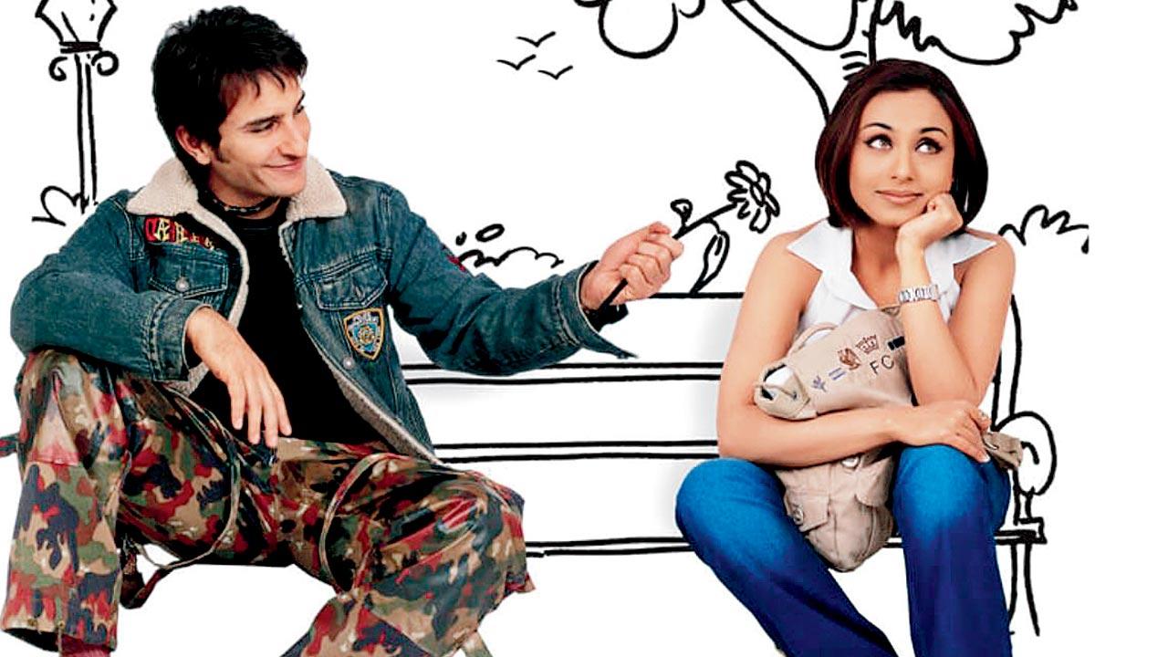 (From left) Saif Ali Khan and Rani Mukerji in Hum Tum
