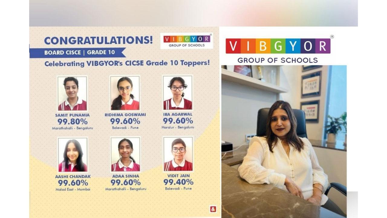VIBGYOR High Students Achieve Greatest Scores in ICSE 10th Board Examinations