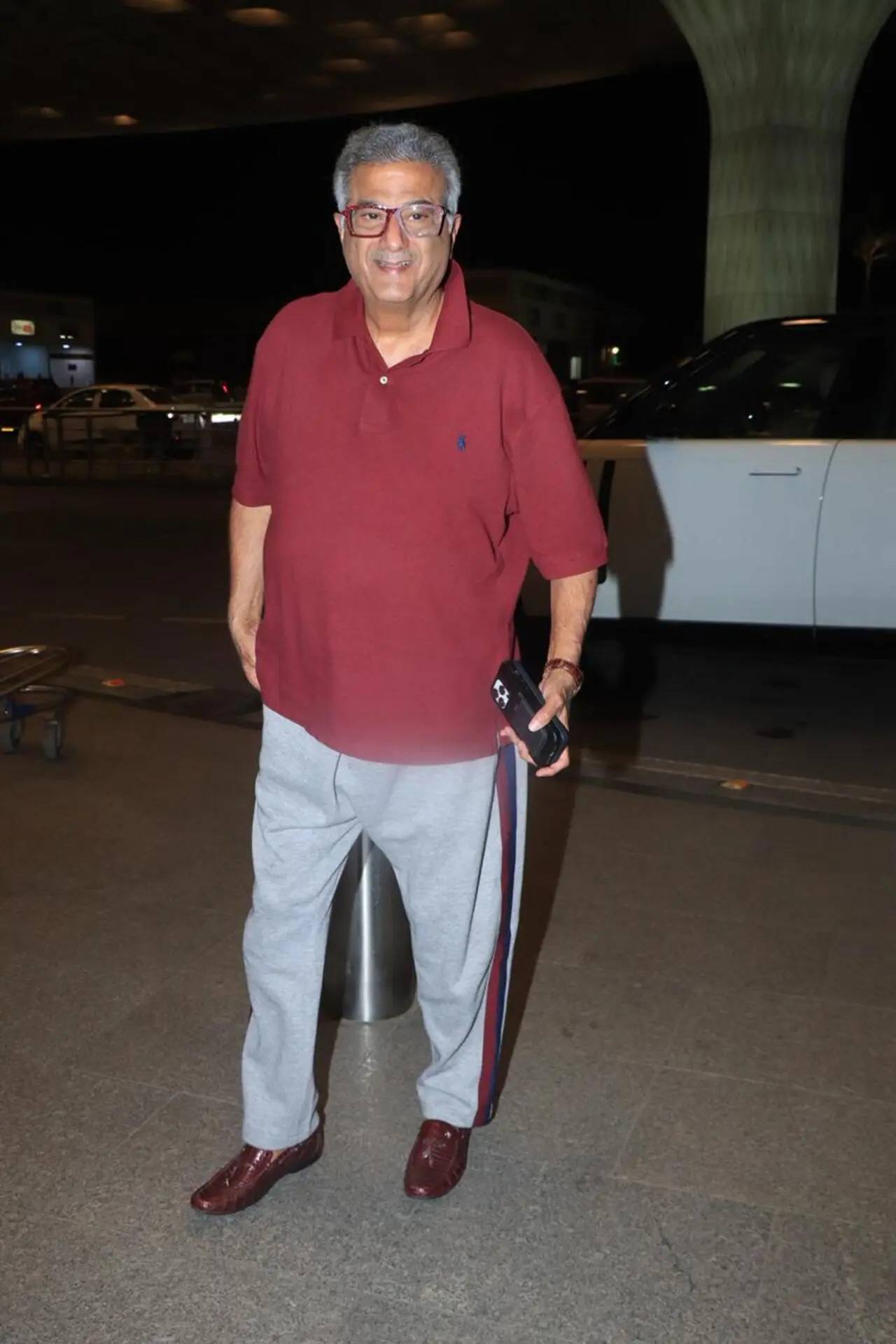 Boney Kapoor was spotted at the airport at dawn dressed in casuals
