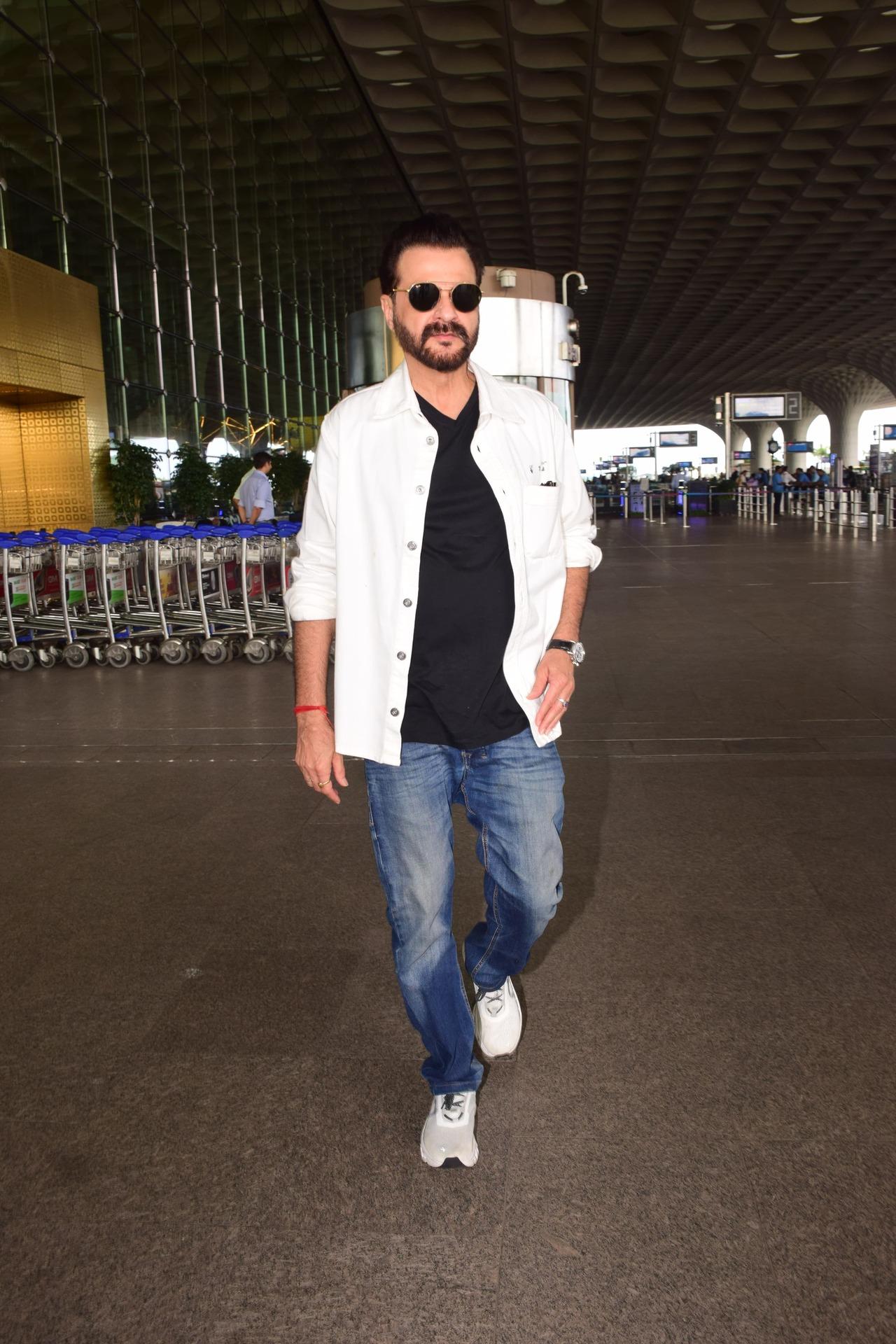 Sanjay Kapoor looked stylish as he got spotted at the airport