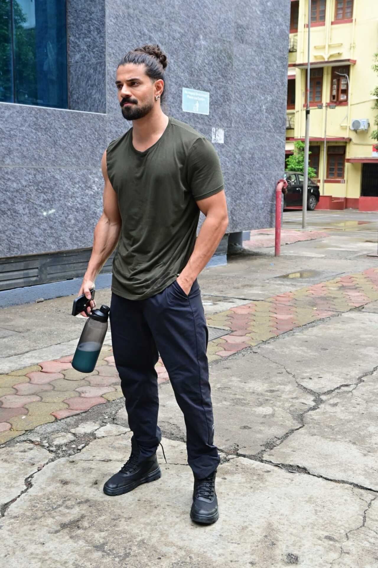 Sooraj Pancholi was spotted after a sweatful session at the gym