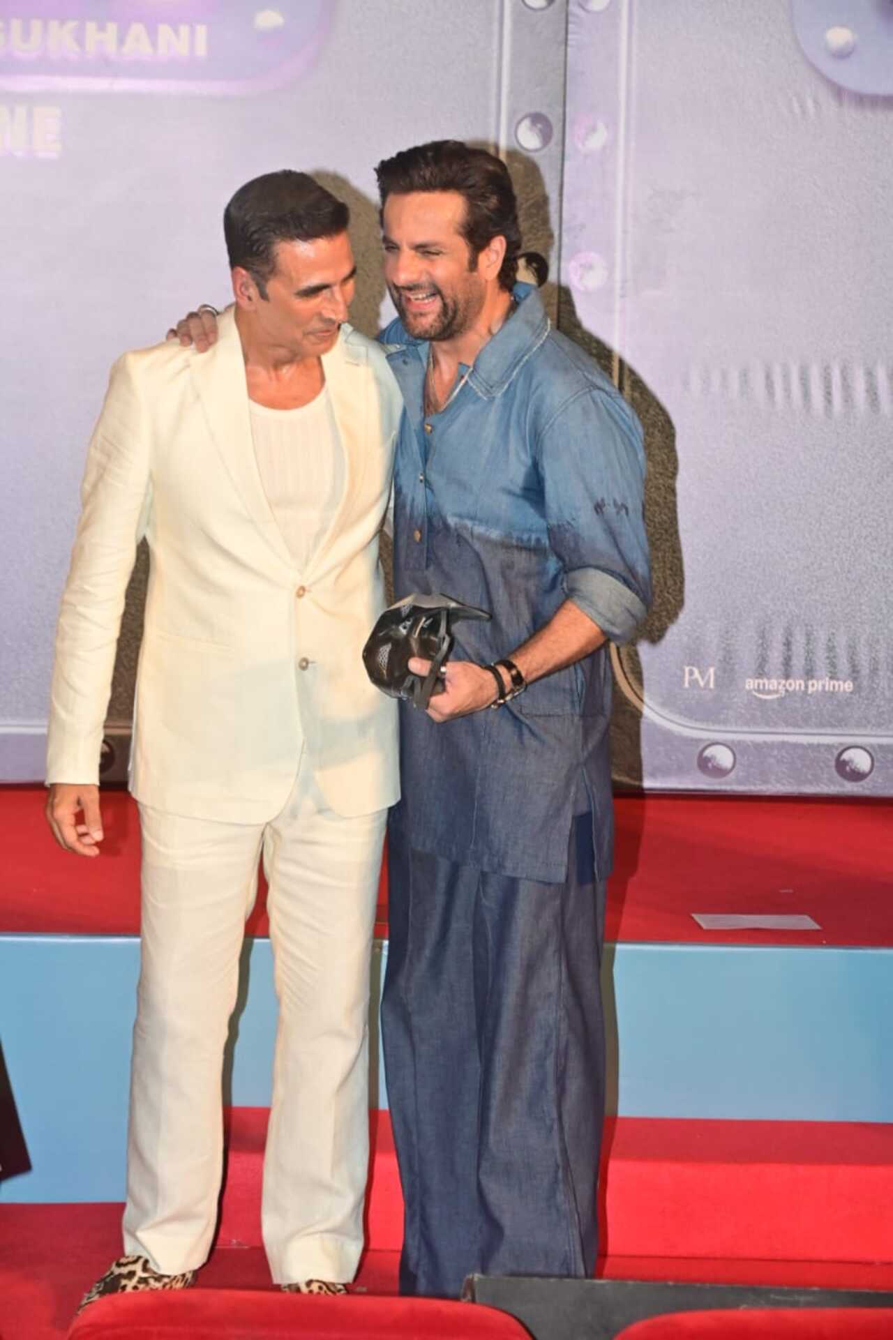 Akshay Kumar and Fardeen Khan were last seen together in the film Khel Khel Mein. The two were seen laughing it off at Housefull 5 trailer launch