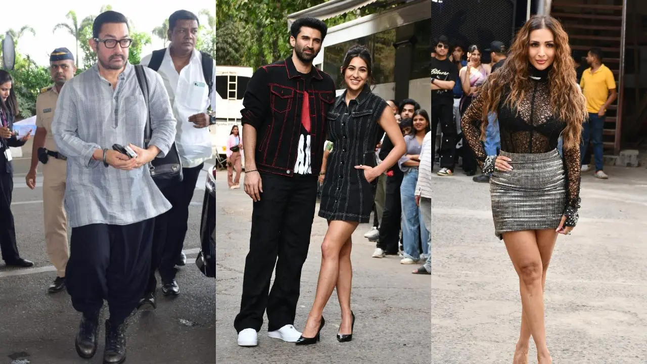 Spotted in the city: Aamir Khan, Sara Ali Khan, Malaika Arora and others