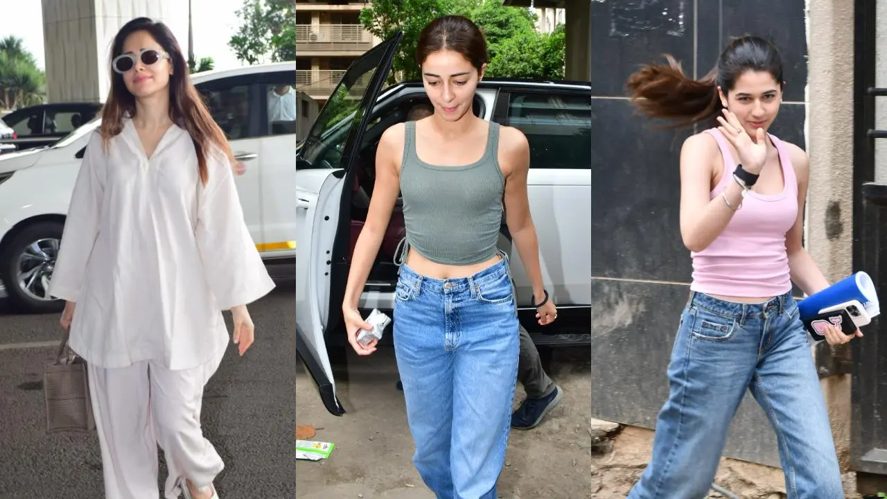 Spotted in the city: Nushrratt Bharuccha, Ananya Panday, Naomika Saran