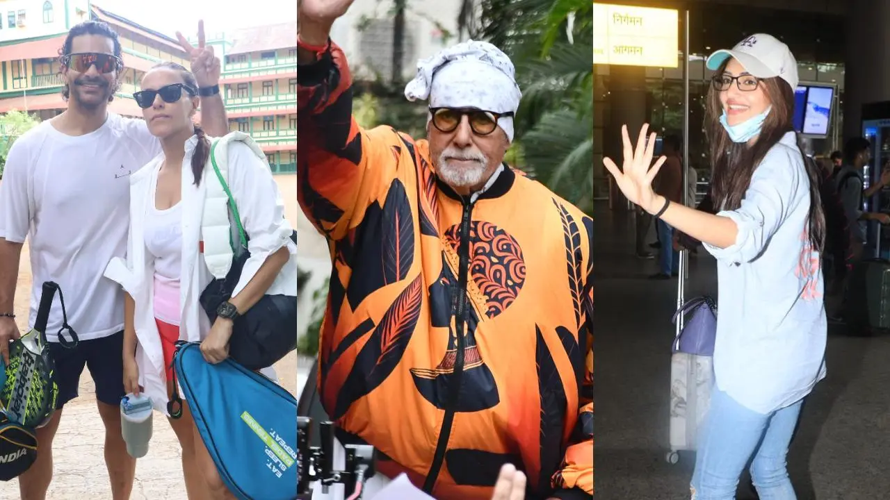Spotted in the city: Amitabh Bachchan greets fans; Sreeleela at airport