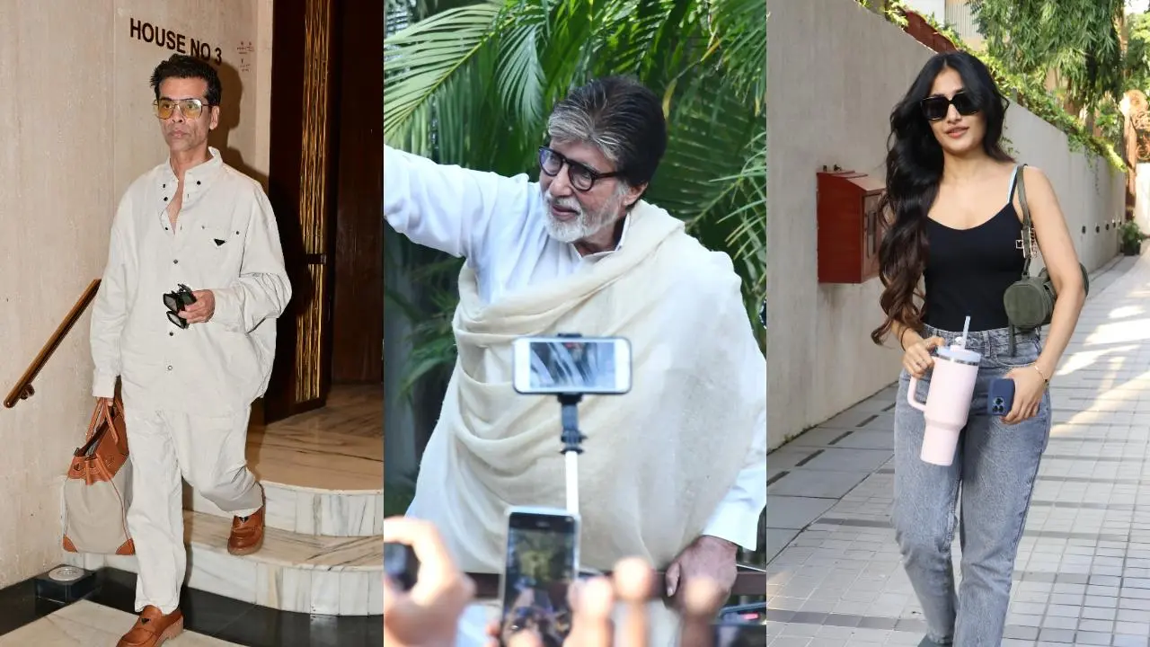 Spotted in the city: Karan Johar, Amitabh Bachchan, Dhanashree Verma and others
