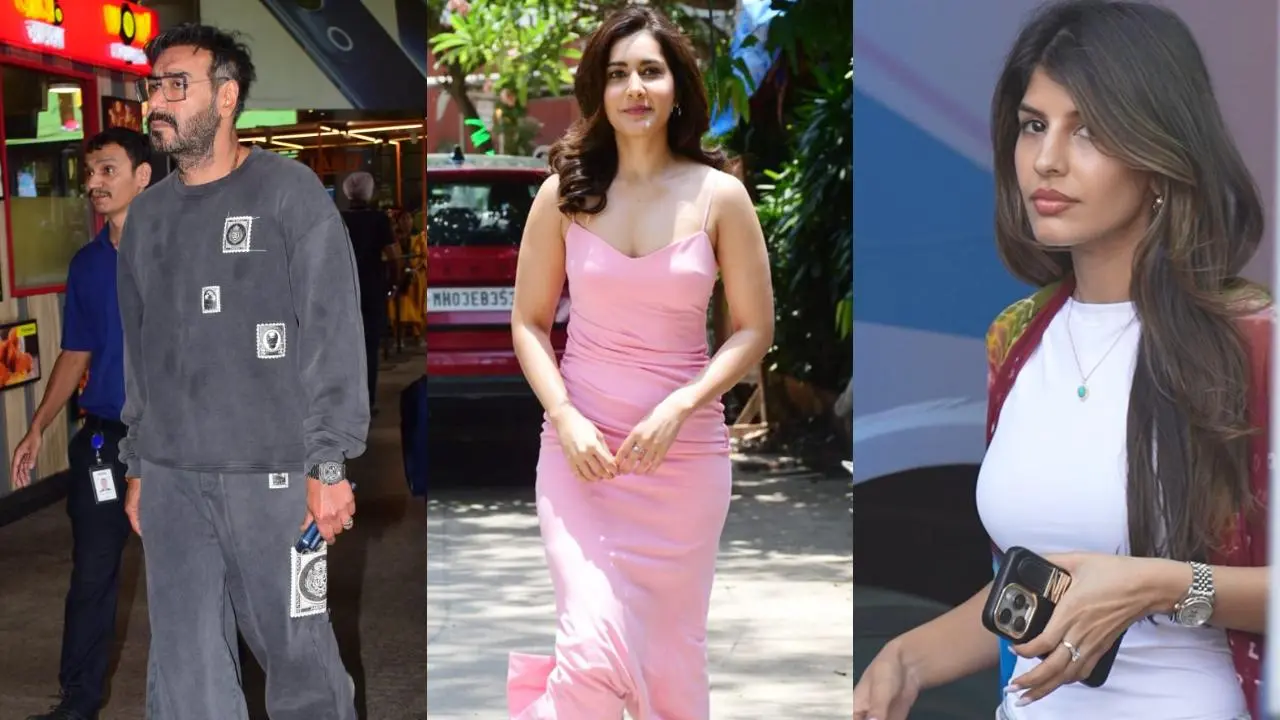 Spotted in the city: Ajay Devgn, Raashii Khanna, Jasmin Walia and others