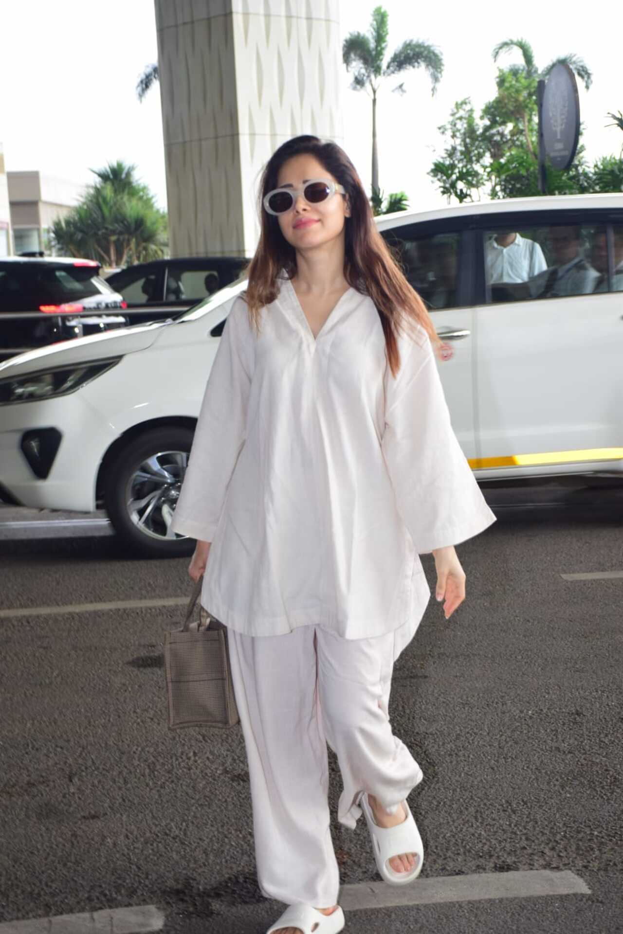 Nushrratt Bharuccha was spotted in an all-white look this summer