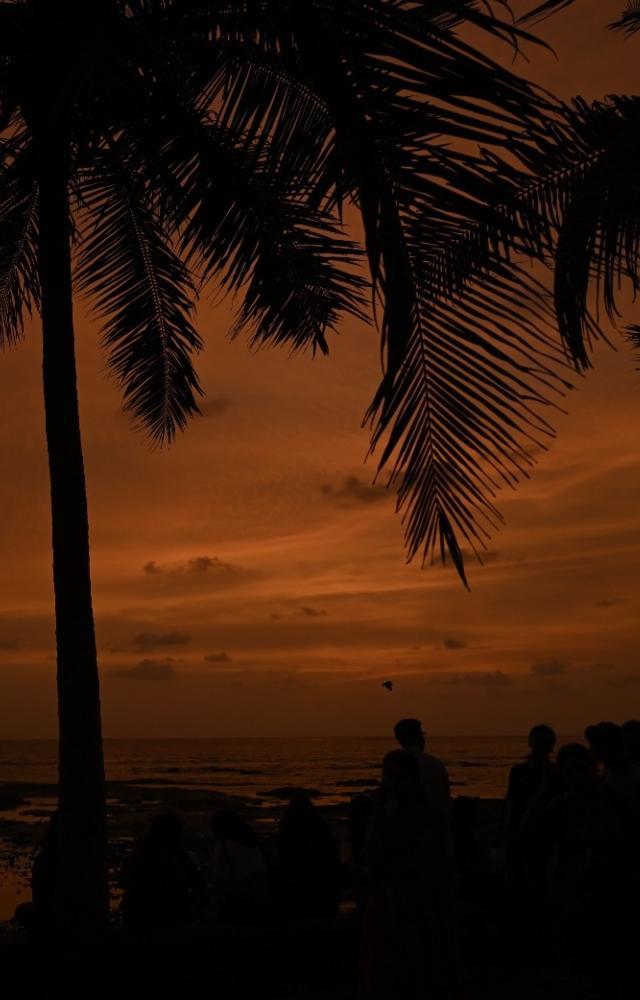 Sunset glory at Mumbai`s Bandra