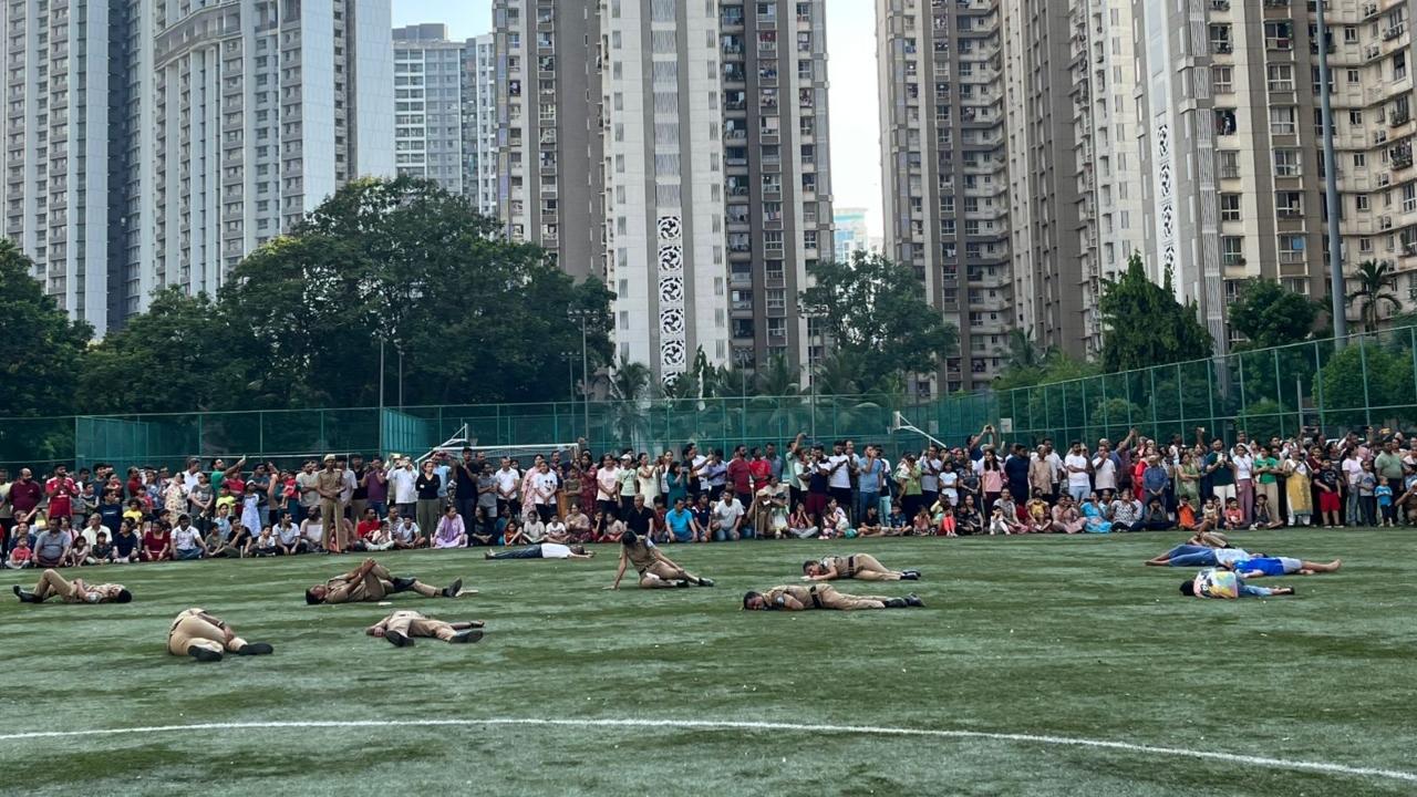 Rescue teams then conducted a thorough search of the area and safely evacuated the 'injured' and 'trapped' people, providing them with first aid, it further stated