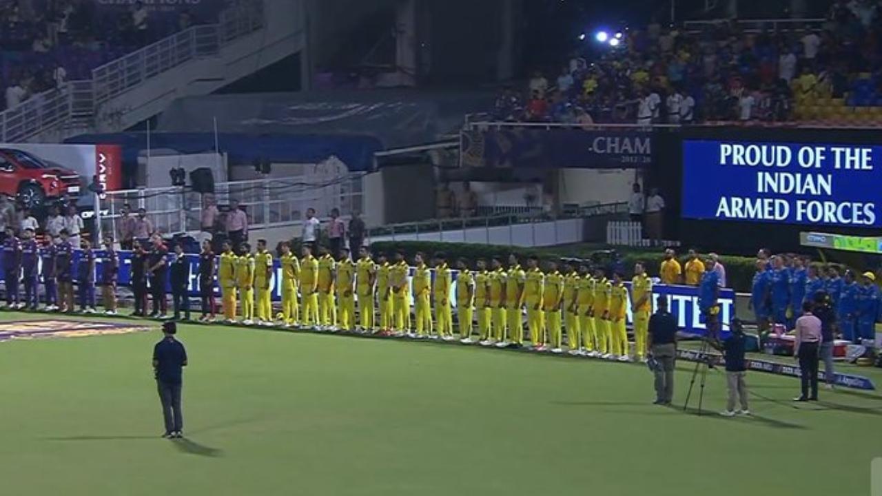 BCCI pays tribute to Indian armed forces' Operation Sindoor during KKR vs CSK