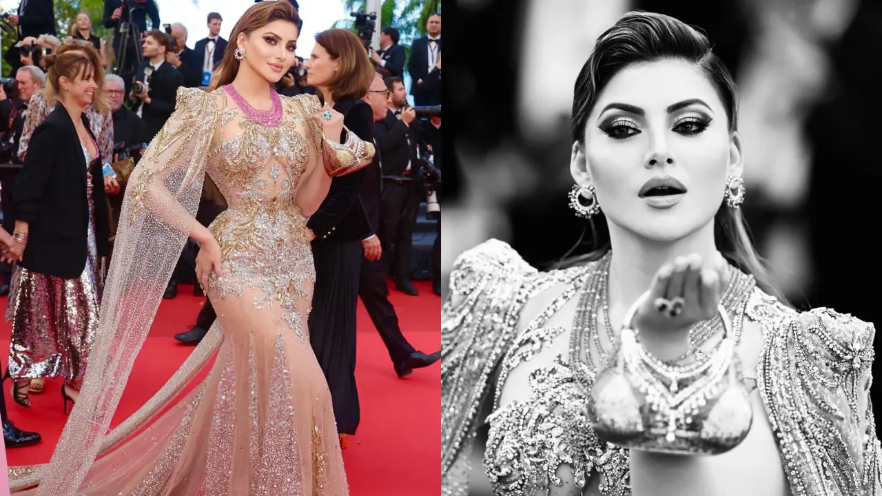 Cannes 2025: Urvashi Rautela walks the red carpet with eye-catching bikini bag