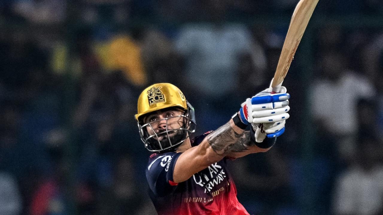 Delivering dominating performances with the willow, Kohli has also tasted success in the field. He is just three catches shy of completing 120 catches in the league's history, which is the most by any player(Pic: AFP)