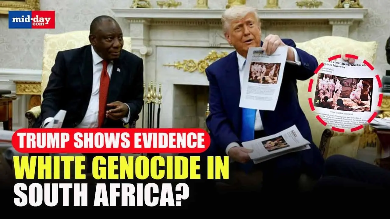 Watch Trump’s heated exchange with South African president Ramaphosa