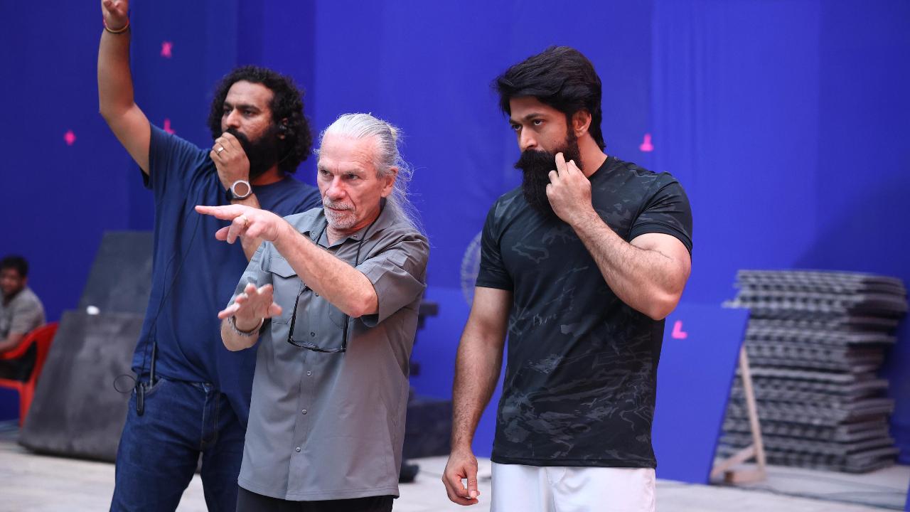 Yash shoots for intense action sequences for Ramayana, see first set pics