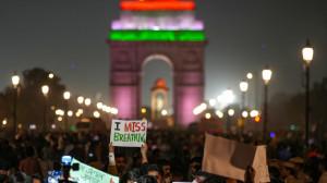 IN PHOTOS: Delhi residents protest at India Gate over rising air pollution