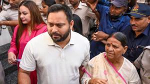IN PHOTOS: Mahagathbandhan CM candidate Tejashwi Yadav casts his vote in Patna