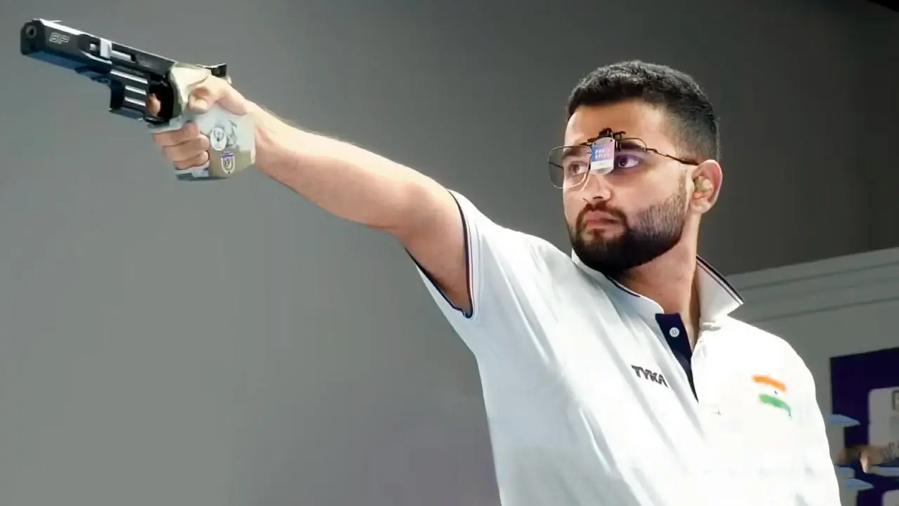 ISSF World Championship | 'This silver is special': Anish Bhanwala India’s Anish Bhanwala during the 25m rapid-fire final at the ISSF World C’ships in Cairo on Sunday