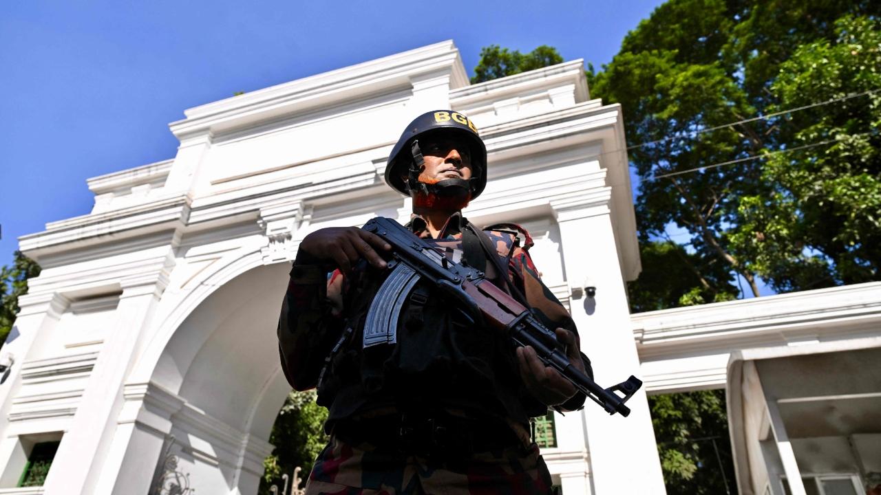 The capital city Dhaka, typically gridlocked on weekday mornings, woke to near-empty roads, with only scattered cars and rickshaws moving through heavily policed intersections
