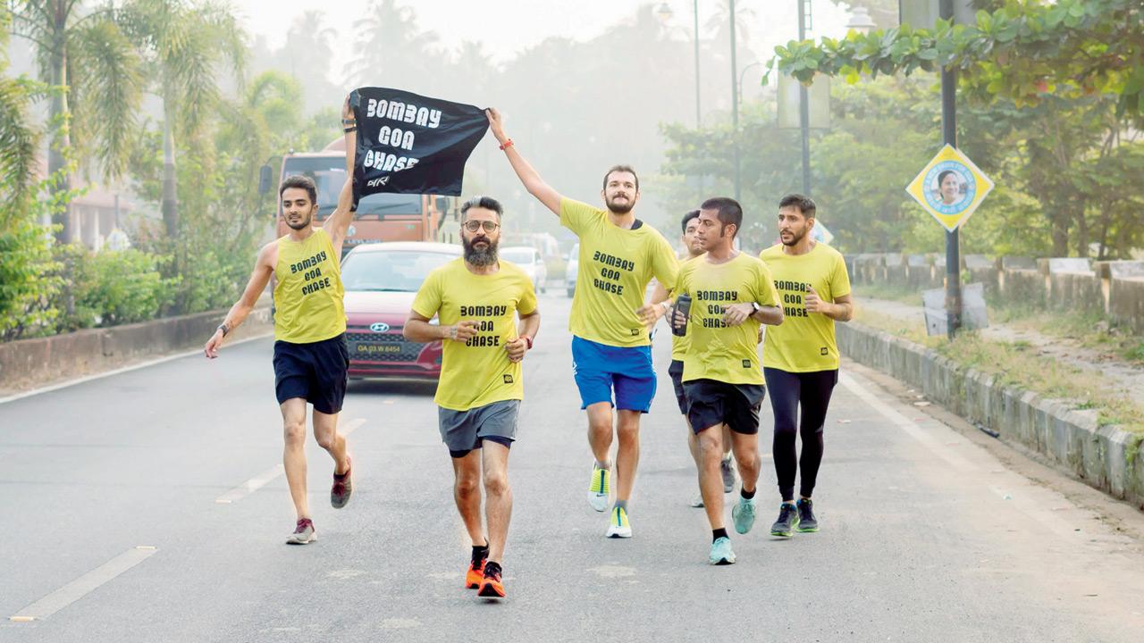 Runners in action at a previous Mumbai-Goa run. PIC COURTESY/BOMBAY RUNNING