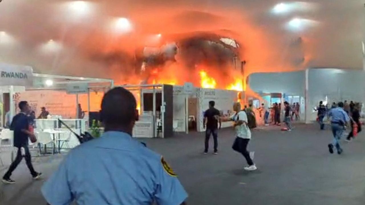 The fire broke out at around 2 pm on Thursday at the 'Blue Zone', where all meetings, negotiations, country pavilions, media centre and offices of all high-profile dignitaries are housed, including the main plenary hall.