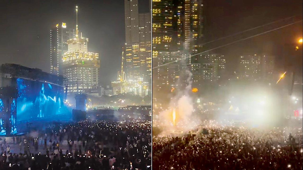 The large crowd at the Travis Scott concert in Mumbai on November 19. Pics/By Special Arrangement 
