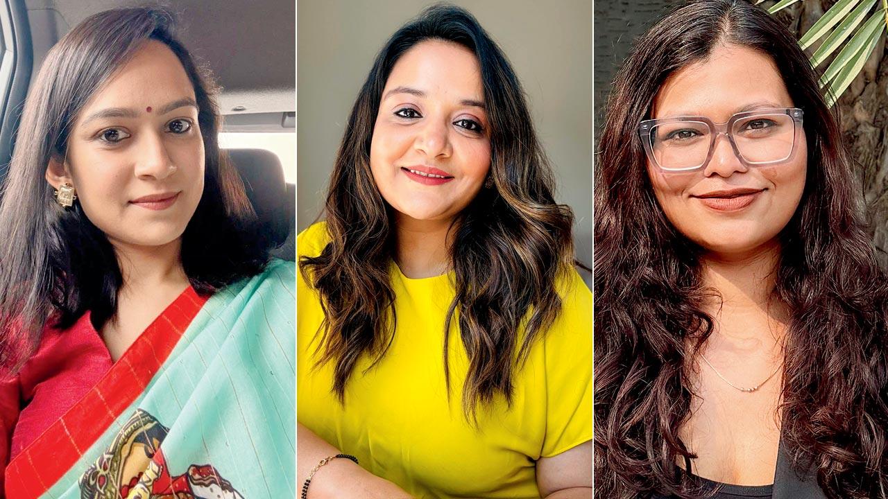 Priya Jain, Anshu Patni and Aarushi Khare