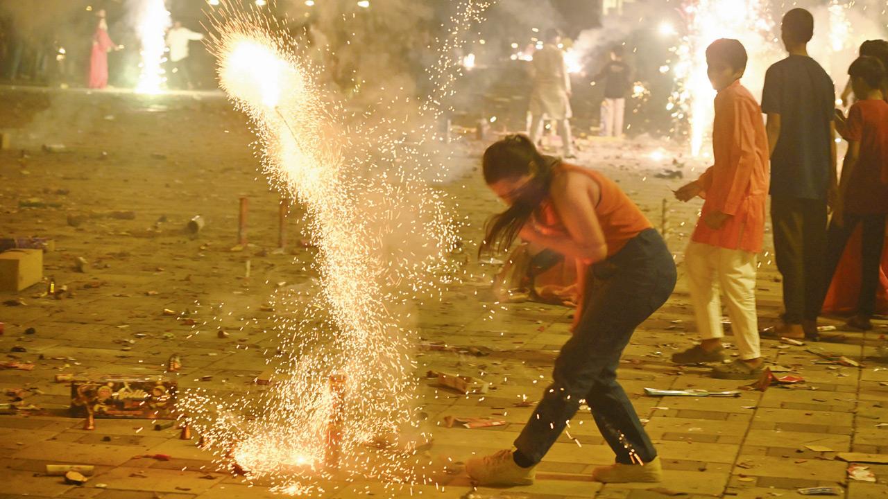 Only 18 out of the 25 firecrackers tested displayed their decibel levels on the packaging. PIC/ASHISH RAJE