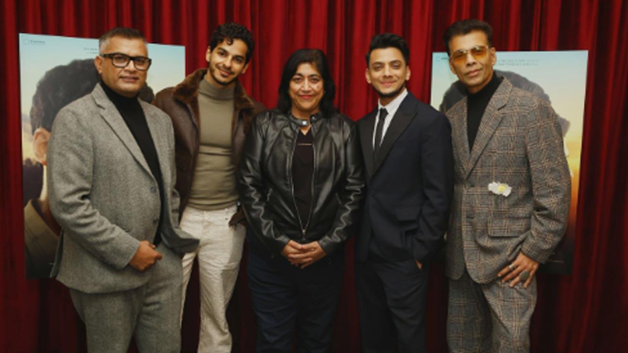 Karan Johar attends the London screening of Homebound hosted by Gurinder Chadha