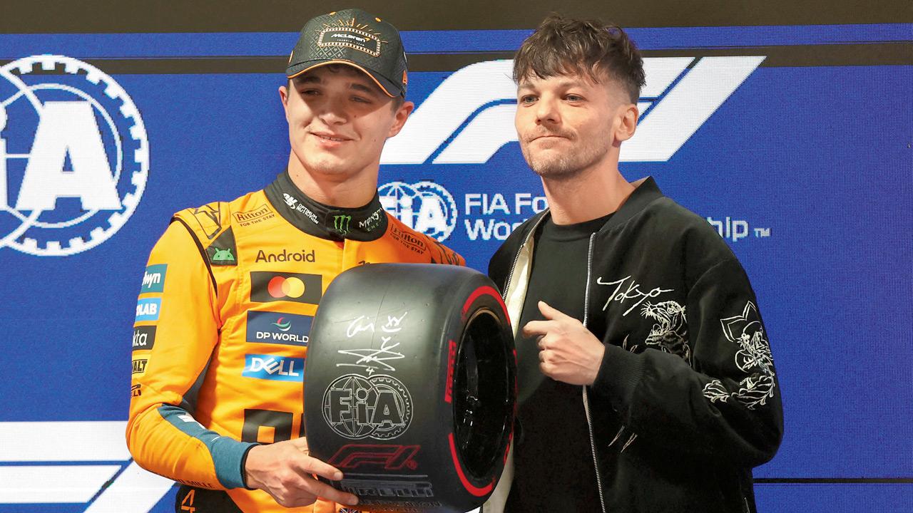 Lando Norris battles wet conditions to clinch pole; Hamilton slowest