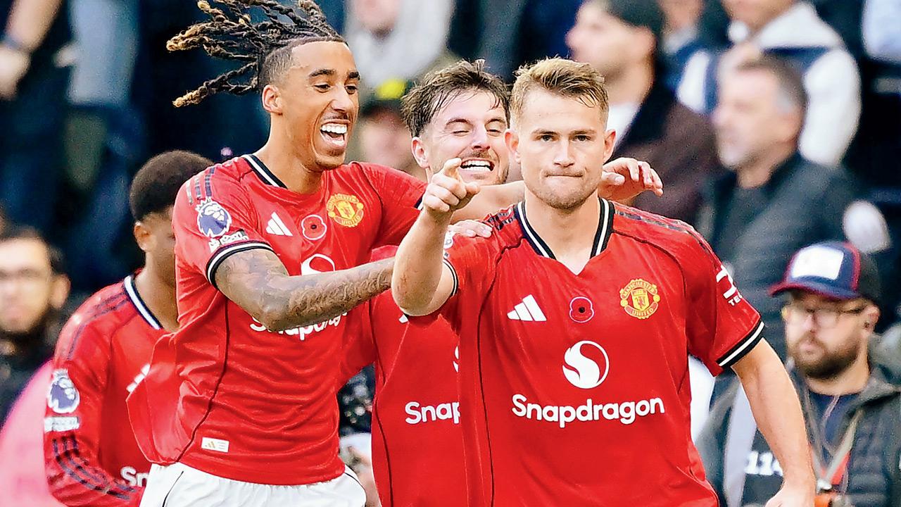 English Premier League: De Ligt saves Utd with late header in 2-2 draw vs Spurs