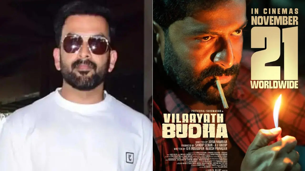 Prithviraj Sukumaran's Vilaayath Budha releases in cinemas on Nov 21 Prithviraj Sukumaran. Pic/Yogen Shah; (right) Picture Courtesy/Prithviraj Sukumaran`s Instagram account