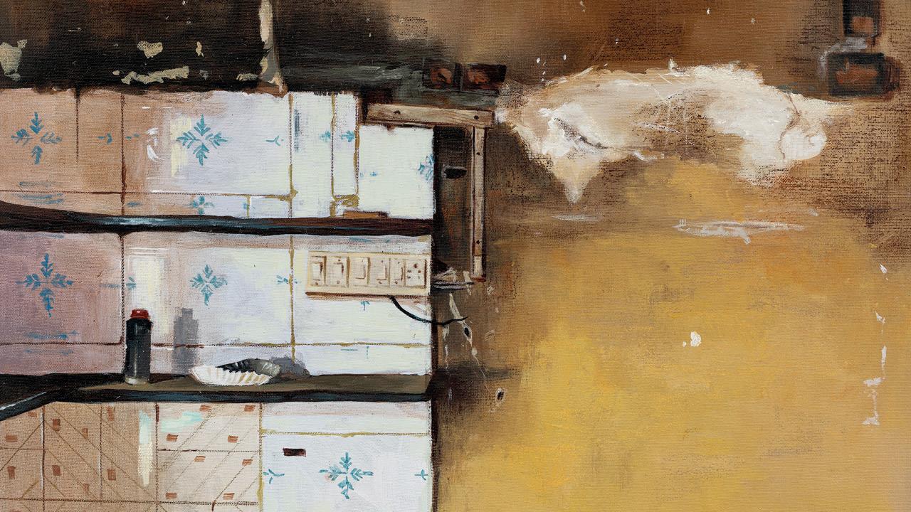 A Forest of Remembrance- D16, 2024, acrylic on canvas