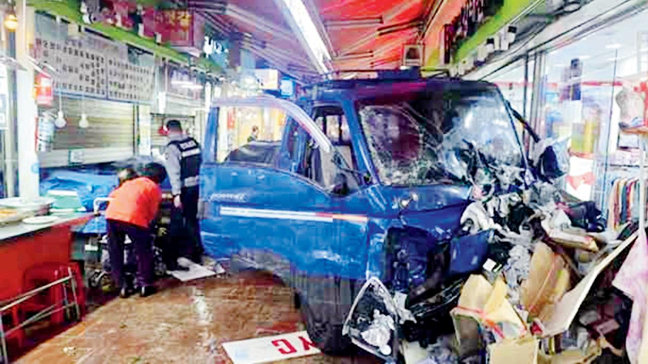 South Korea: Truck rams into market crowd, killing two and injuring 18