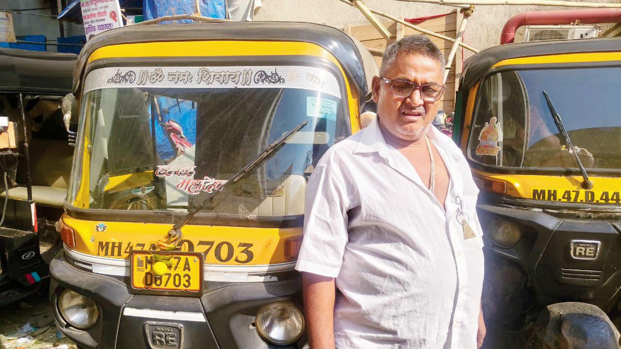 Ramesh Pandey, an auto driver from  Dahisar