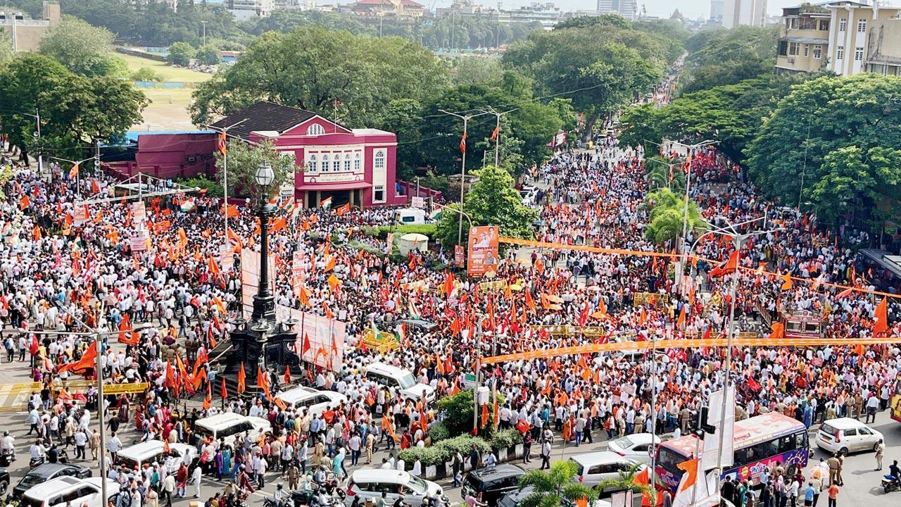 Satyacha Morcha: Traffic runs smooth during rally, thanks to cops’ direction