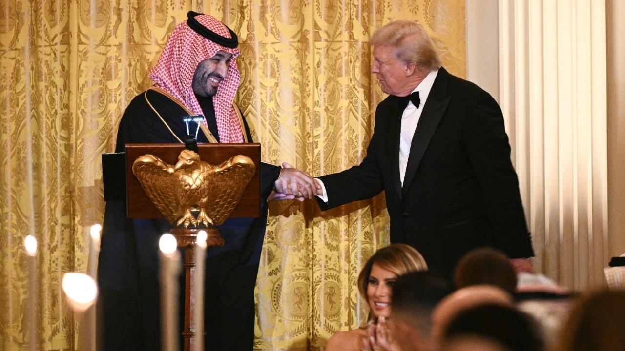 Addressing questions about the 2018 killing of journalist Jamal Khashoggi, Trump reiterated his view that the Crown Prince had no role in the incident