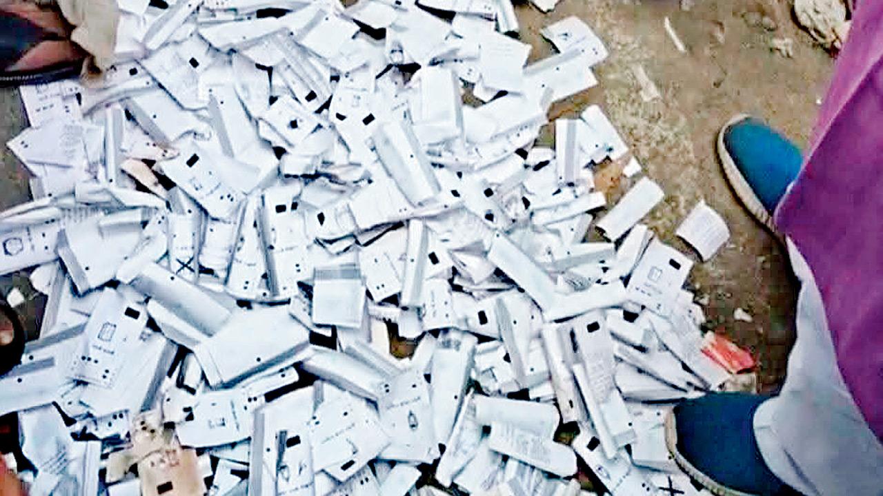 Bihar elections 2025: VVPAT slips found on roadside; FIR filed